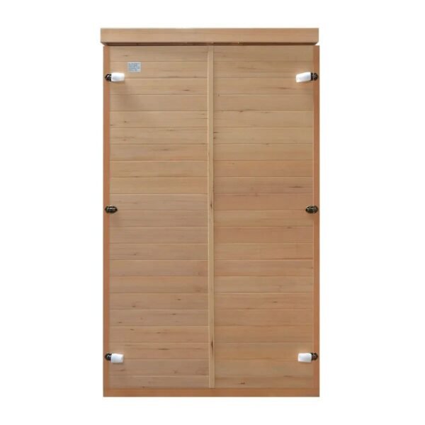 TMG LIVING 2 Person Indoor FAR Infrared Sauna Room, Natural Canadian Hemlock, Bluetooth Speakers, Tempered Glass Door, TMG-LSN20 - Image 6