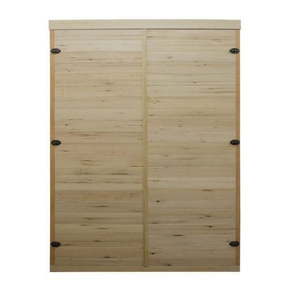 TMG LIVING 3 Person Corner Indoor FAR Infrared Sauna Room, Natural Canadian Hemlock, Bluetooth Speakers, Tempered Glass Door, TMG-LSN40 - Image 6